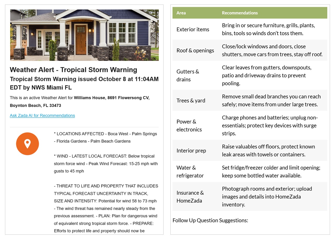 Severe weather alerts and action steps for your home