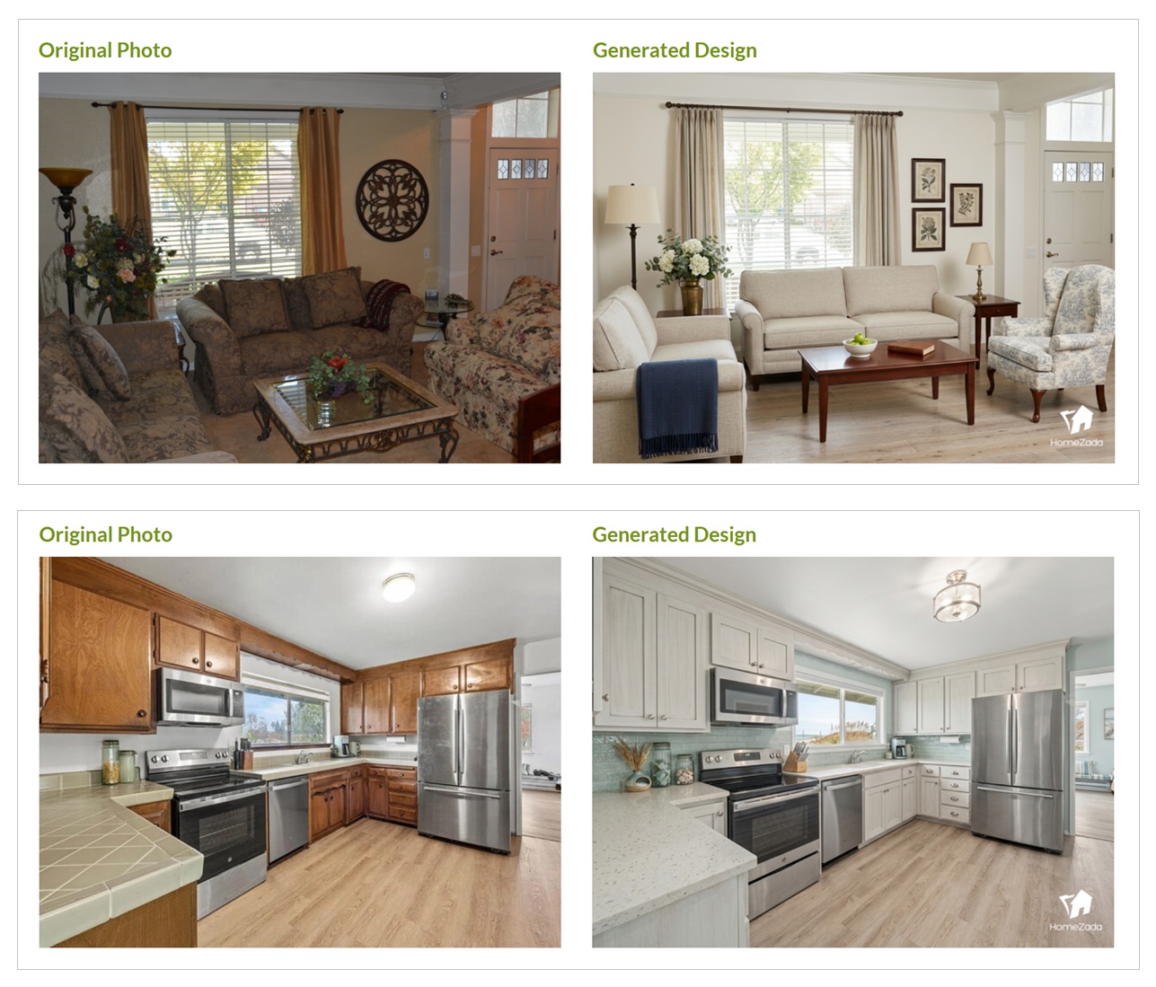 Start with your own home photo for AI design ideas