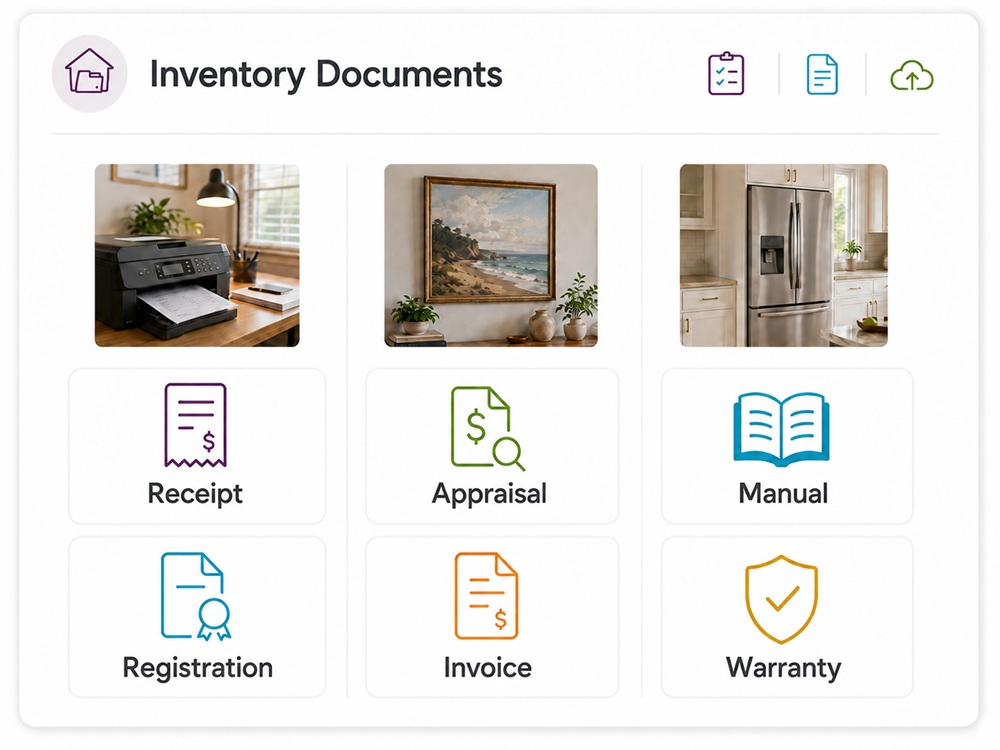 Inventory documents and home records